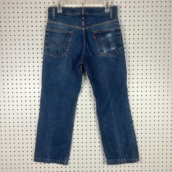 Levi's 517 Boot Cut Blue Jeans 31x26 Vtg 90s Cowboy Western Hemmed Medium Wash - Picture 1 of 7